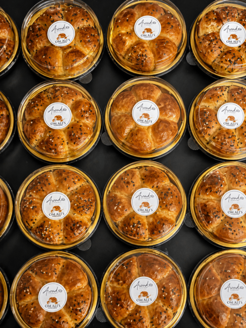 Packaged Om Ali's honeycomb